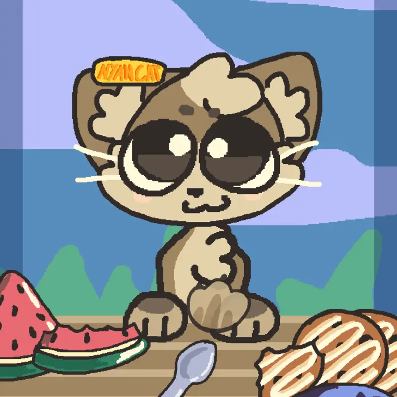 Asmr cat by @-nyan_cat