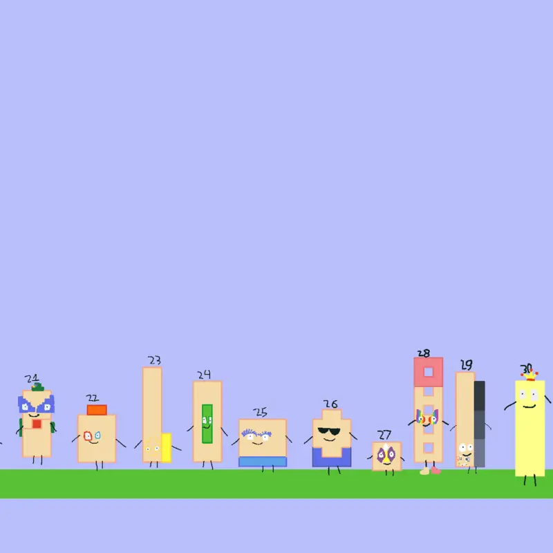 Numberblocks fraction by @yust28