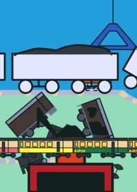 Ci2 leva seus carro de carvão