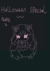 Happy Halloween :3 Peeky the ghost oc she’s...