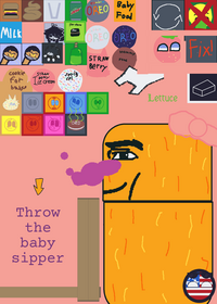 feed the cute baby nugget