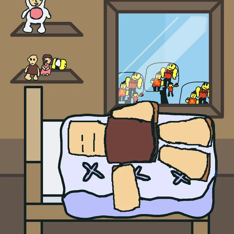 Fortnitefunnyhouse Carl sleeping by @wemar