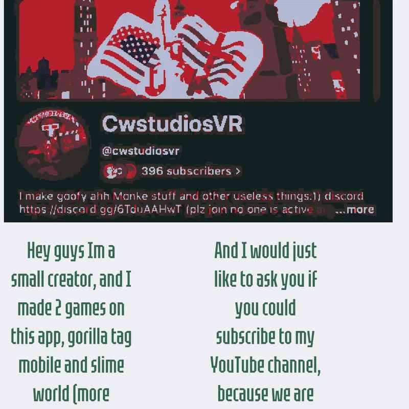 Subscribe by @CwstudiosVR