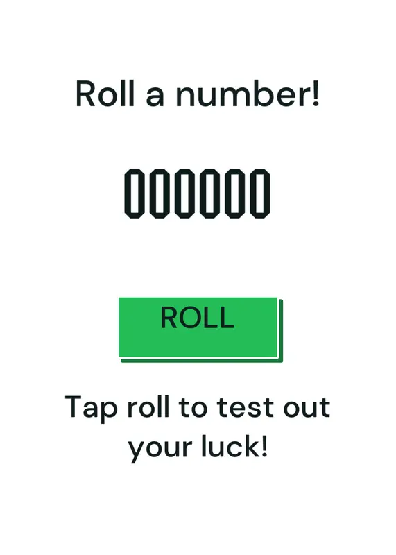Number roll by @Hexadecimal