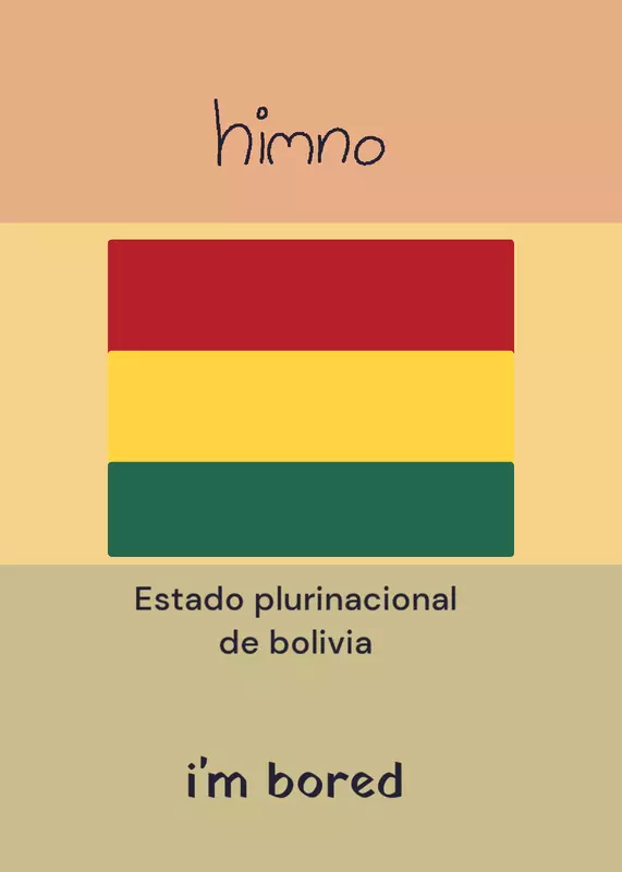 Bolivia Himno by @LaMultifandomXD