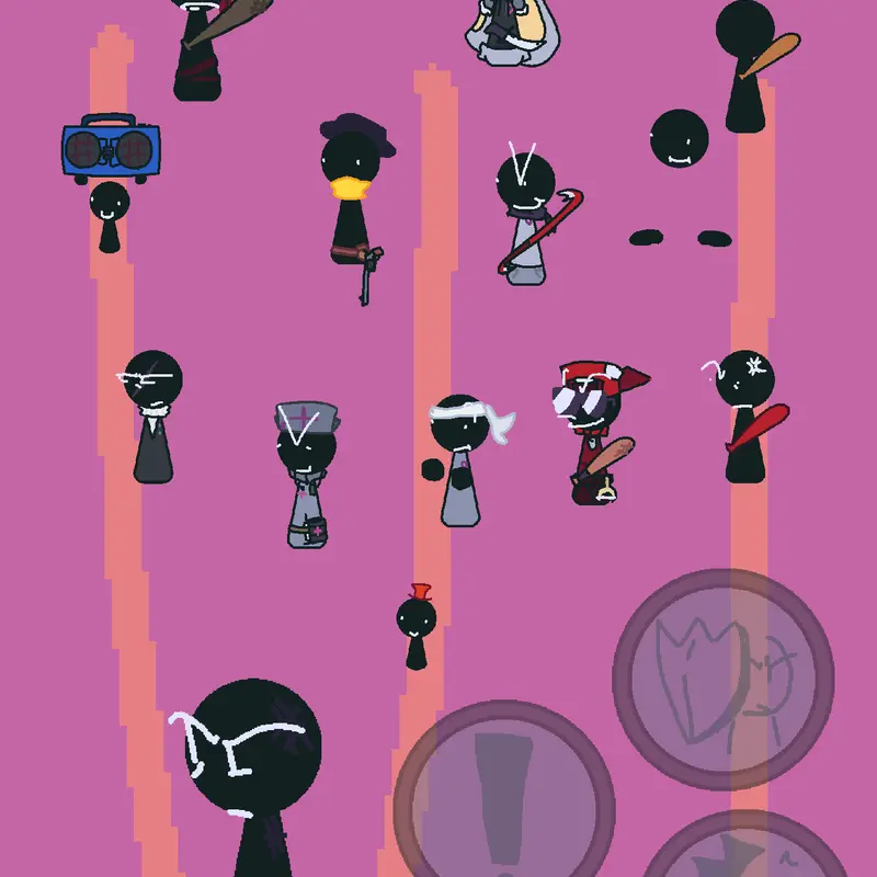 Martial blob vs boss or mini boss by @turmp