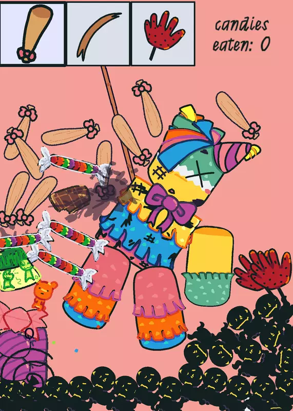 pinata glove from slap battles :D by @LiekXD