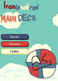 Ironisnotreal main deck
