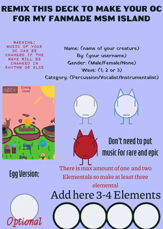 Create your OC for Evening Island! by @Pipilsin