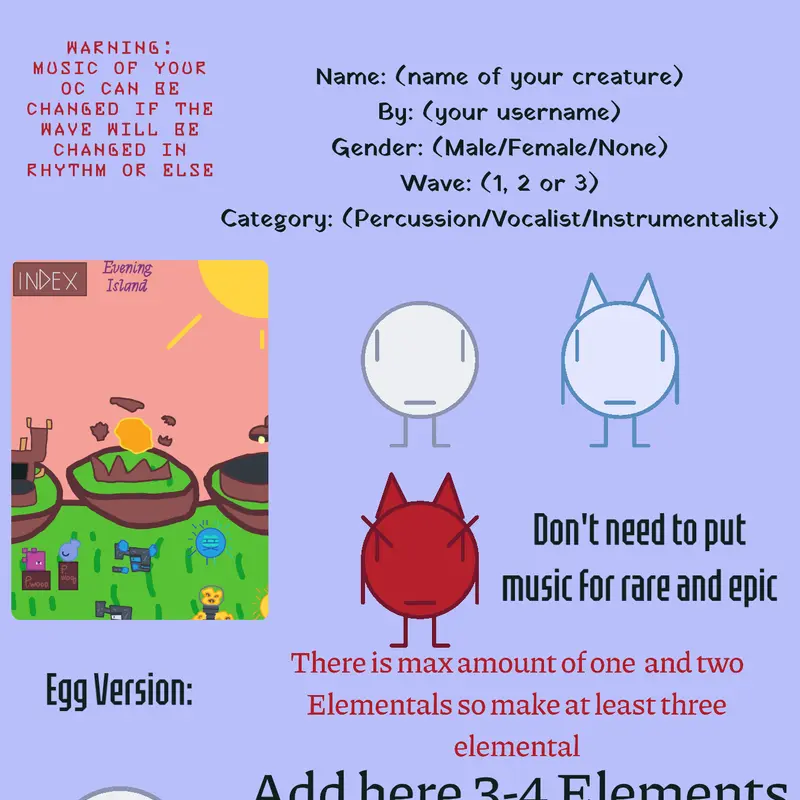 Create your OC for Evening Island! by @Pipilsin