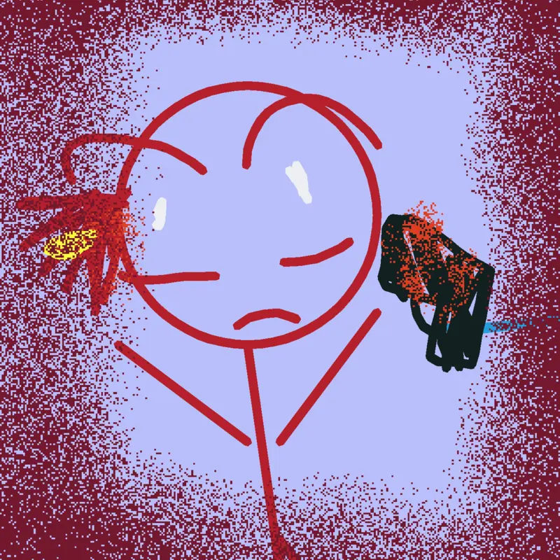 Gore drawing by @WEIRDOKIDDO