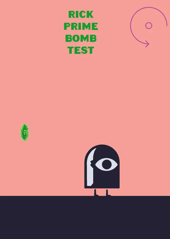 Rick and Morty remote bomb test by @super_sonic_team55