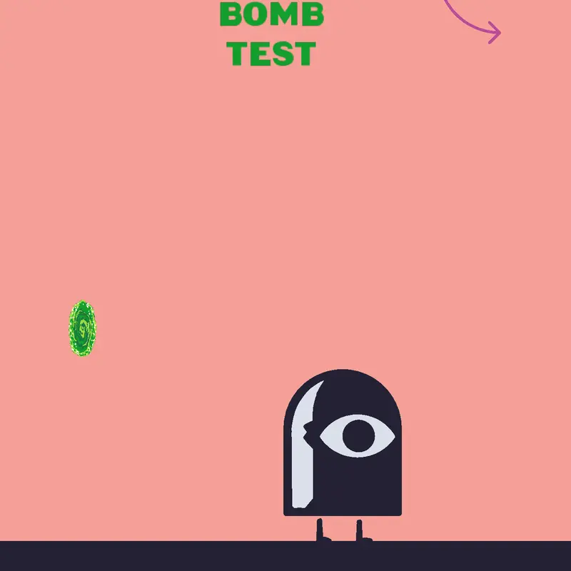 Rick and Morty remote bomb test by @super_sonic_team55