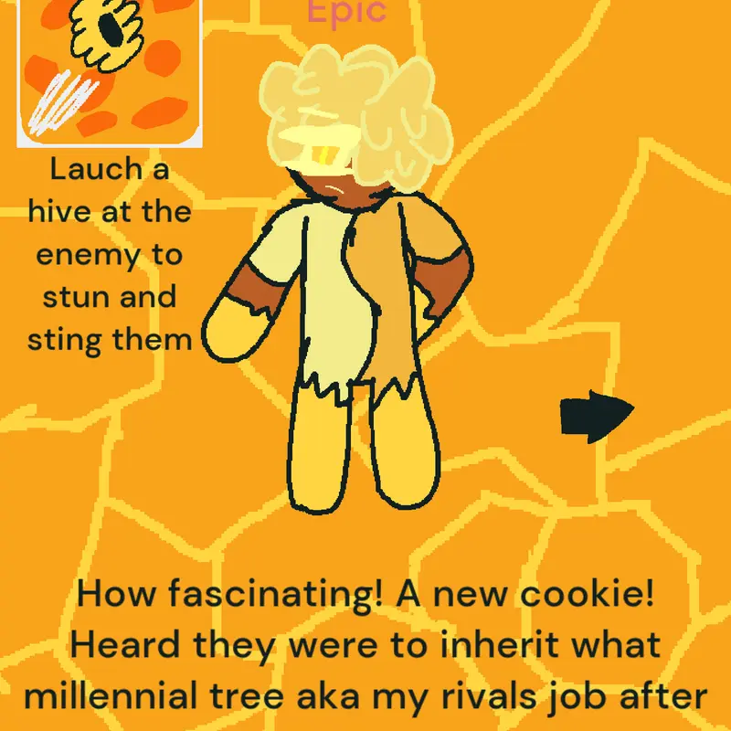 Honeycomb cookie by @a-hooded-Joyous-fool