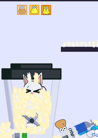 Pou and Cat