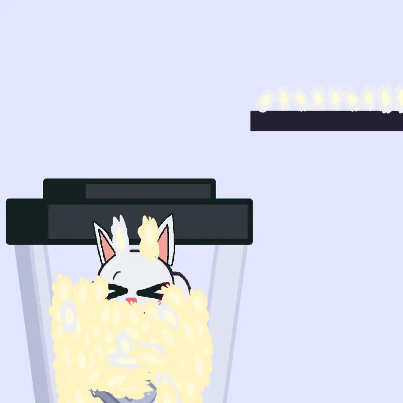 Pou and Cat by @BeltThunderstorm