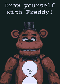 Draw yourself with Freddy Fazbear