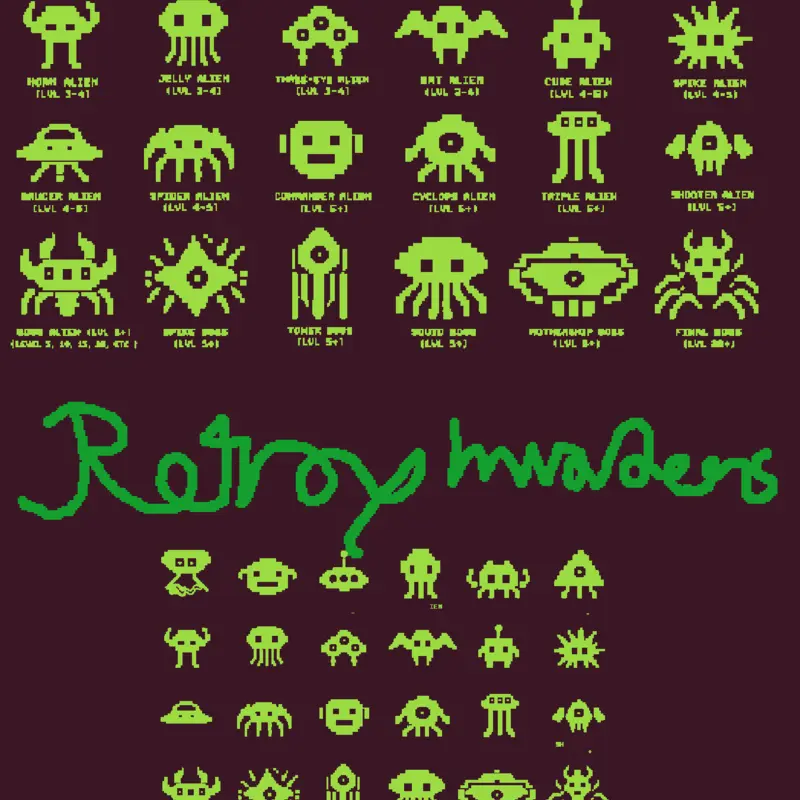 RetraY Invaders by @GraxTrax_2027