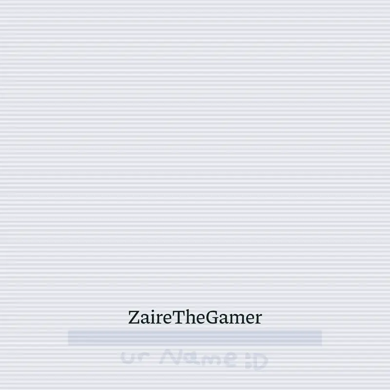 Game by @ZaireTheGamer