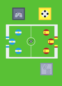 Spain vs FIFA simulator