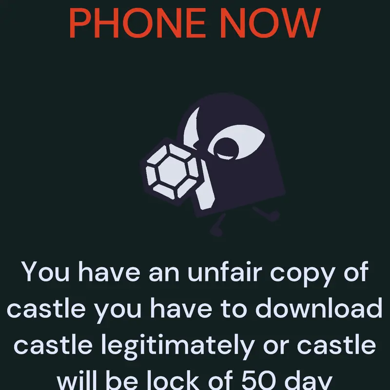 Castle need Anti piracy screen to b safe by @AofnessCastleOfficial