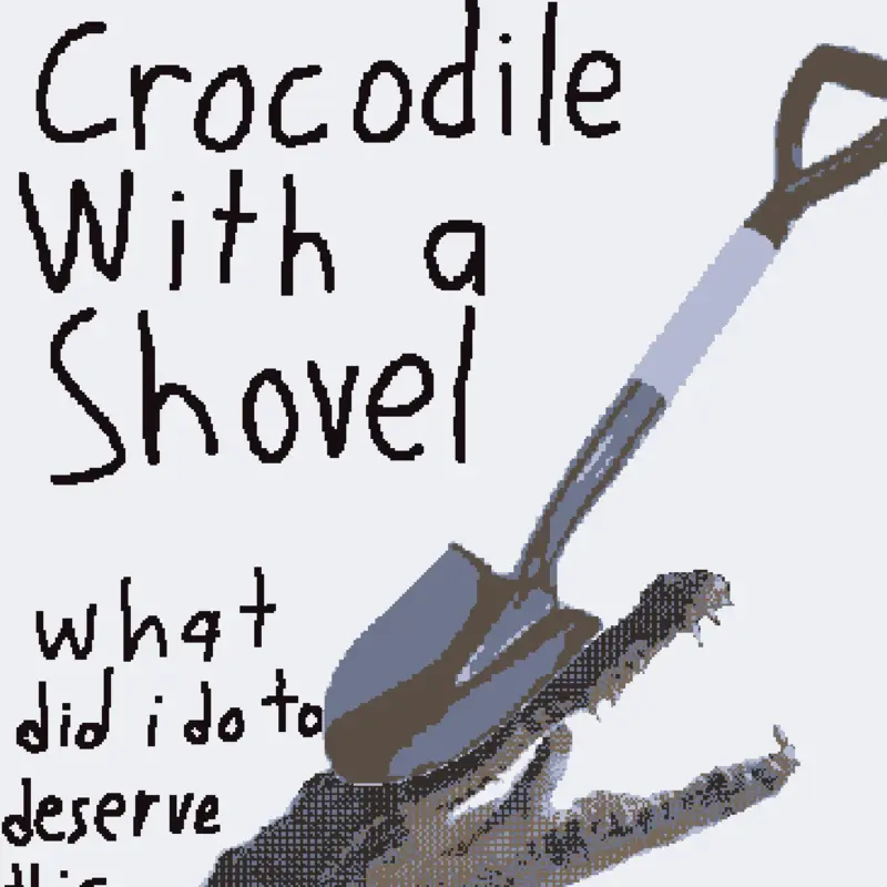 Bonk a crocodile with a shovel by @FeralDuck