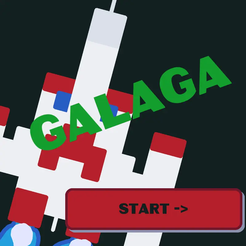 Galaga by @Juanjoartu_CrossingYT