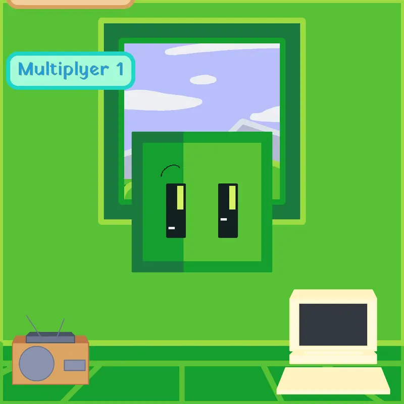 Raise a greencube by @Cooked_Dragon_fr