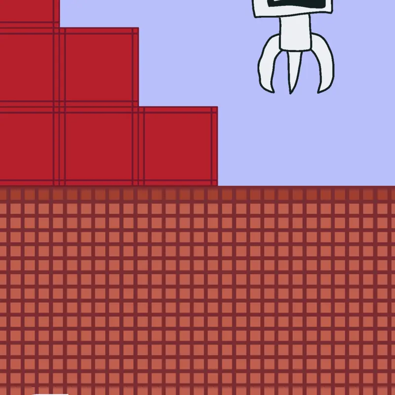 Three-legged robot by @veime