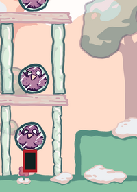 but I added balloons,TNT and some snowballs...
