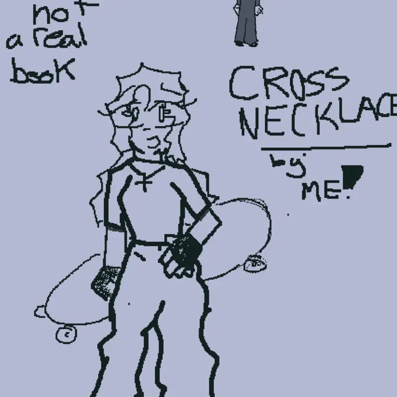 Cross necklace by @girlypopyesqueen