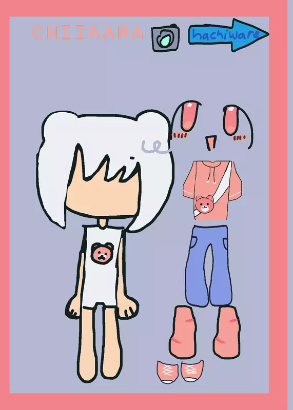 Chiiikawa puzzle (WIP) by @SwirlyKomasan