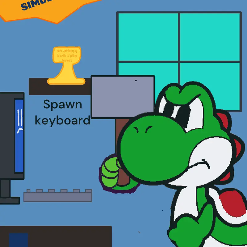 Yoshi destroys his computer remake by @gdberry2012