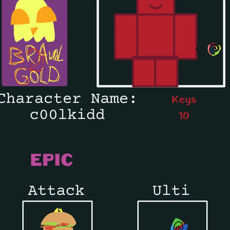 Brawl Gold 2 character editing by @c00lkiddgames6767