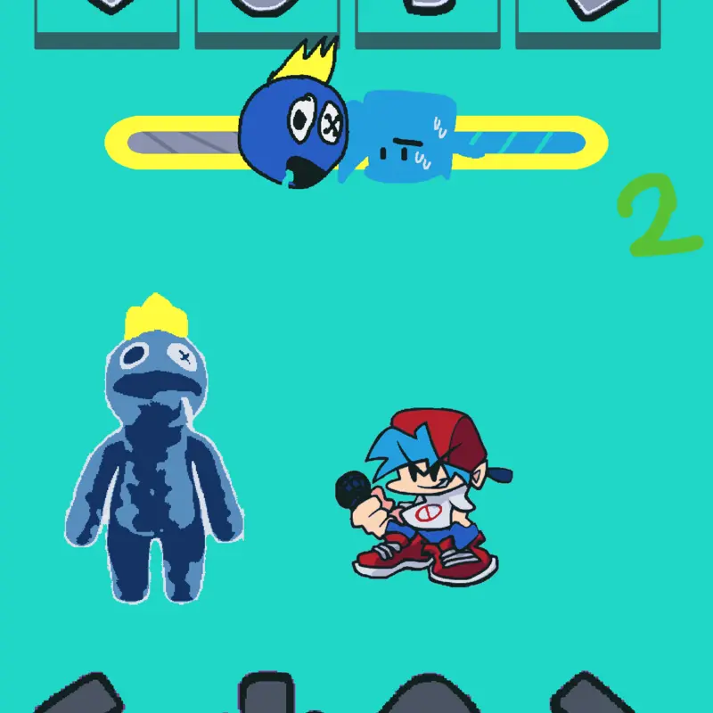 Azul babão jogo fnf by @ErickLouran