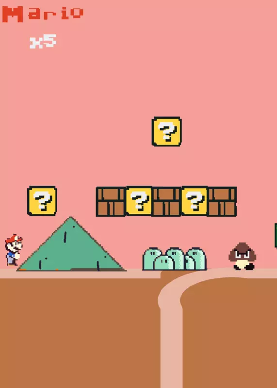 World 1-1 Mario's Russian game by @Mario_Snes9292
