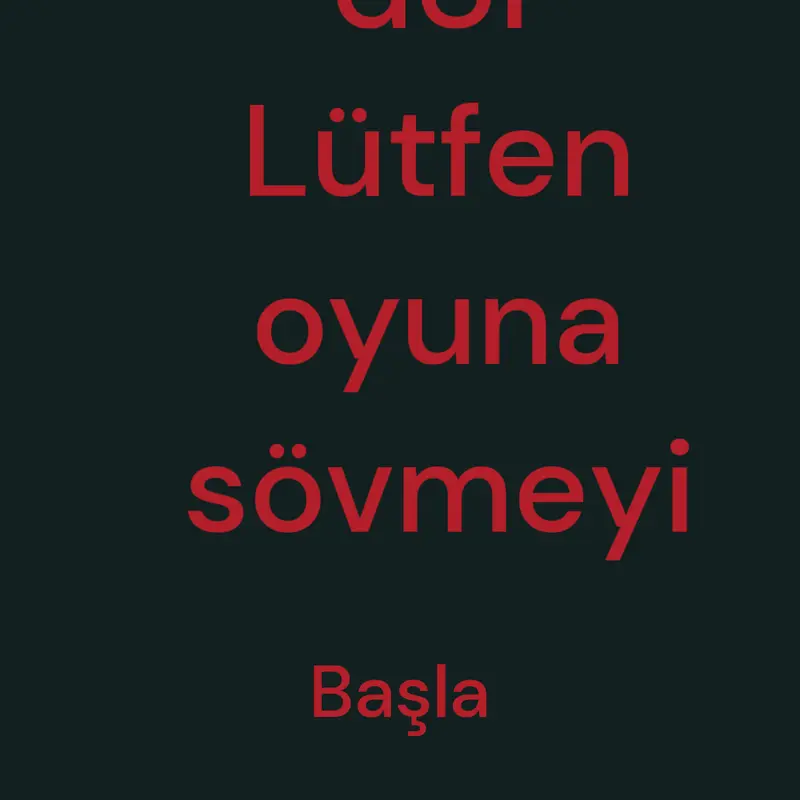 Game by @yekbilgisayar