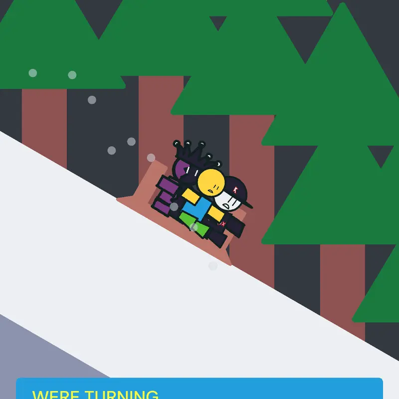 sledding by @silly_goober19