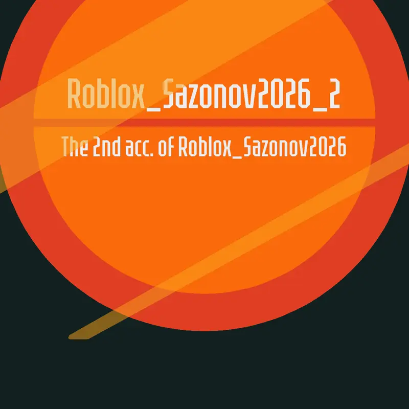 2nd acc. PFP by @Roblox_Sazonov2026_2