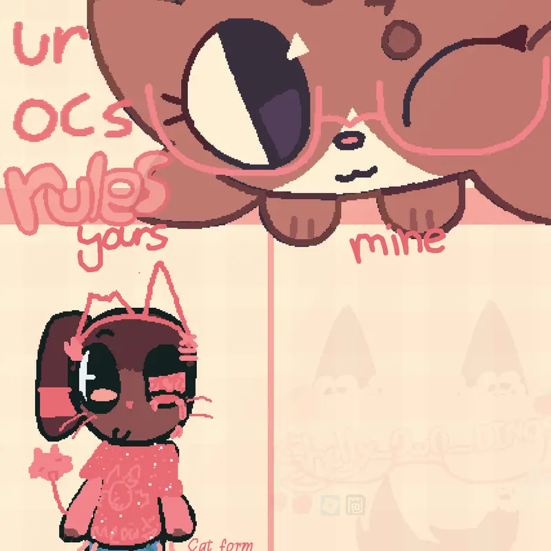 Redrawing oc’s by @-SILLYNURSEDOGWOW-