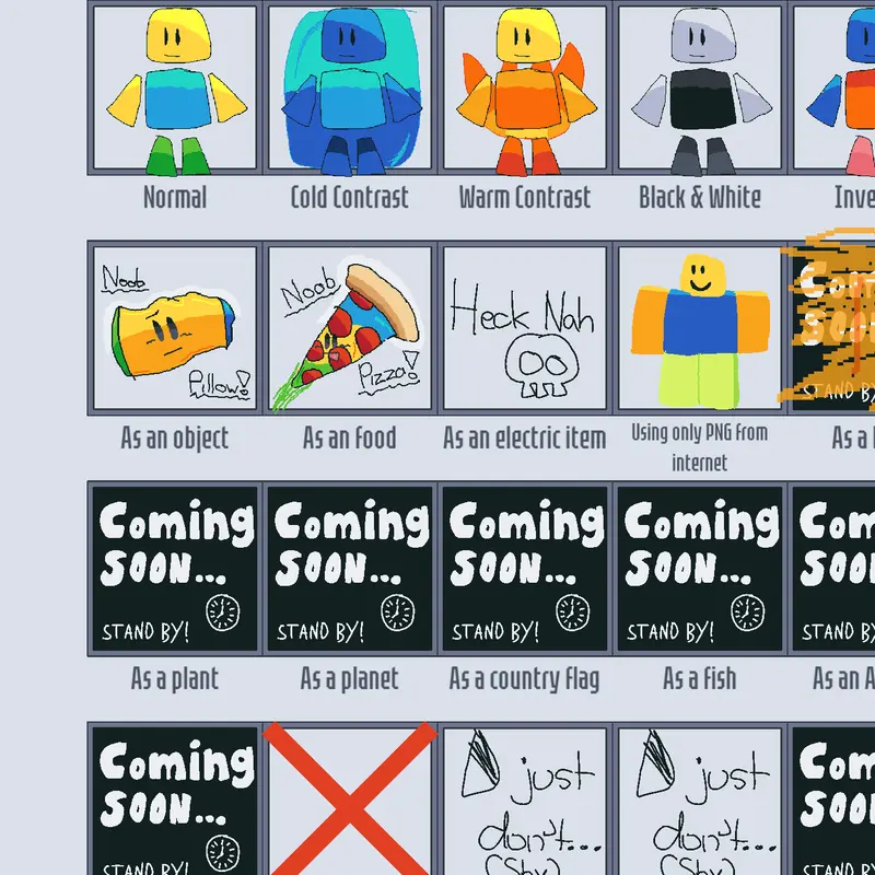 Draw your oc in 100 ways by @NoobertoStudios