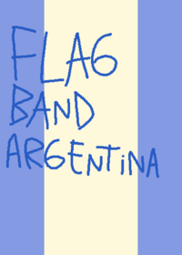 Flag band argentina
