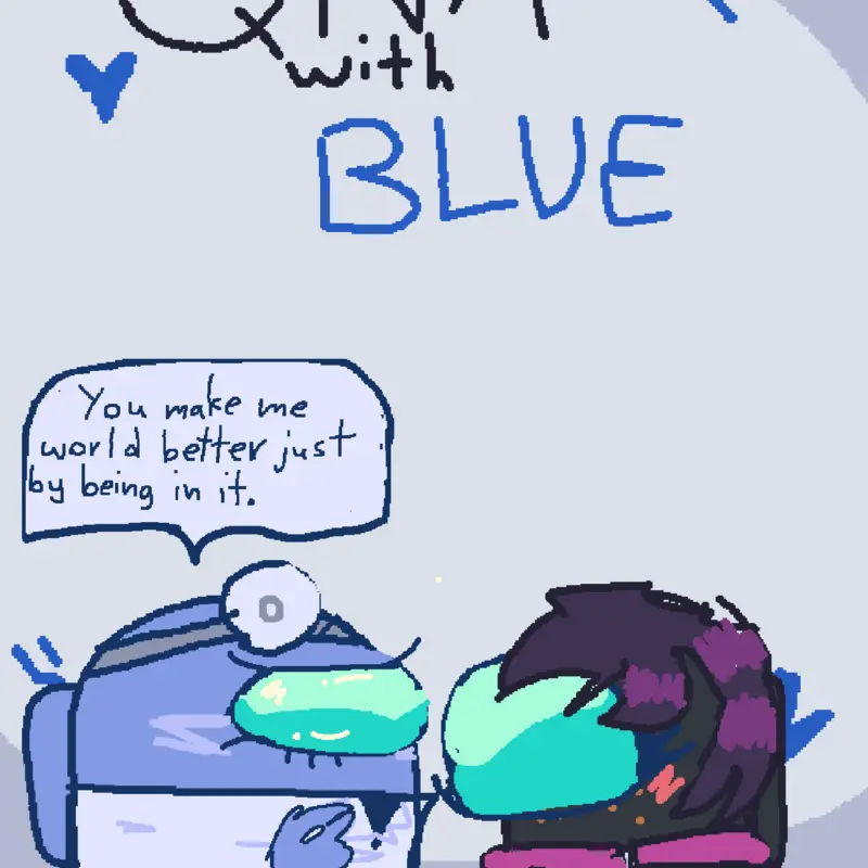 blue qna by @partiii