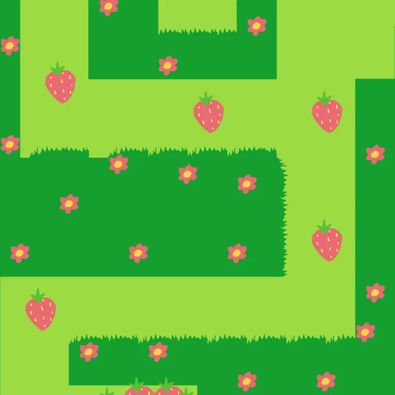 Strawberry maze! :333 by @PinkiCute_Emojicat
