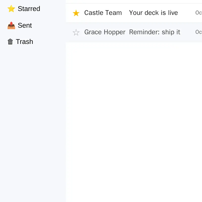 Gmail by @CrappyDecks0000