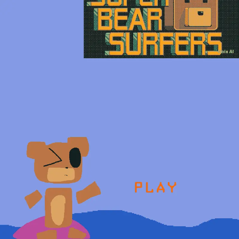 Super Bear surfers by @maxtutorial