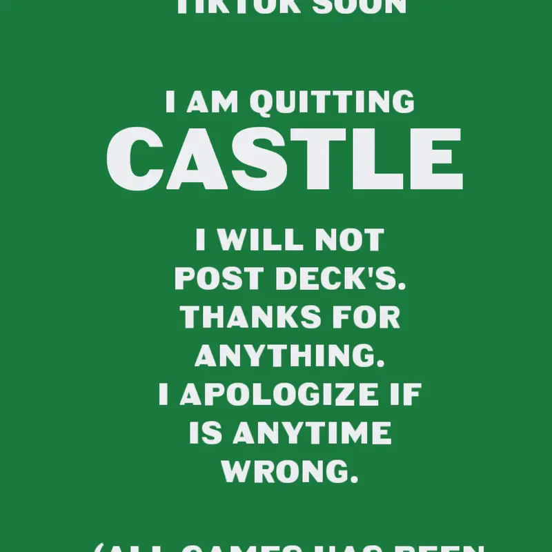 Final deck | Leaving castle by @Account-Not-Found