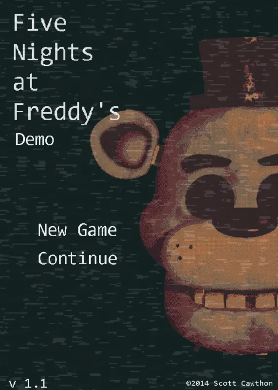 Fnaf menu by @wega-verse_studios