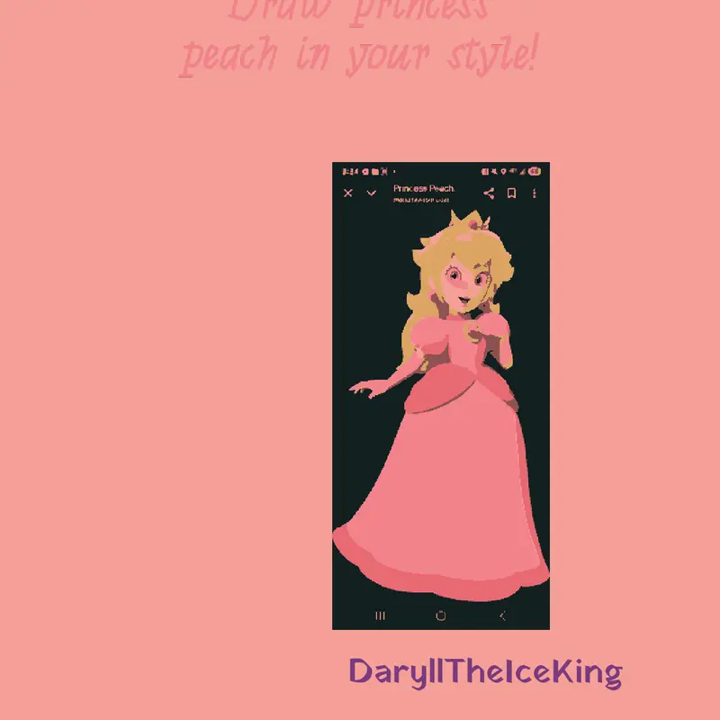 Draw princess peach in your style! by @DaryllTheIceKing