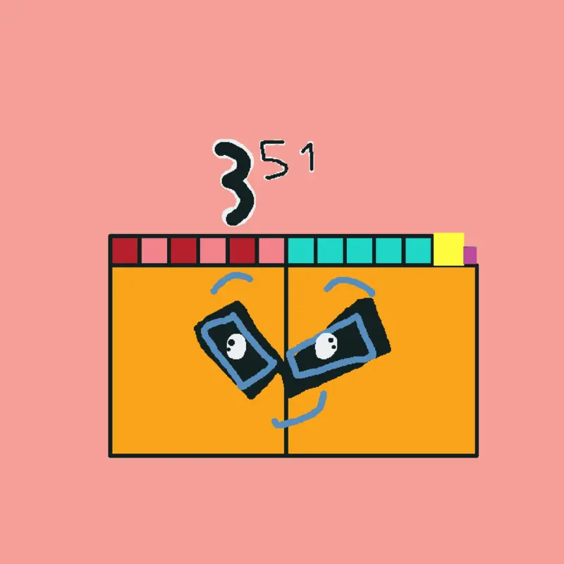 Numberblock band triples 6 3⁵¹-3⁶⁰ by @666_n-1799th_new